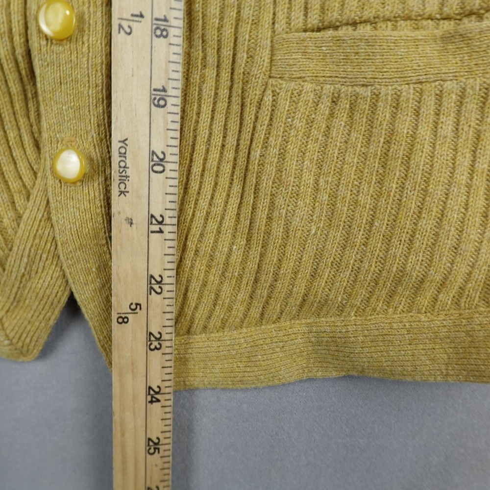 Vintage McGregor Sweater Vest Rib Knit Cardigan Size Medium Made In USA 60s - Picture 3 of 7